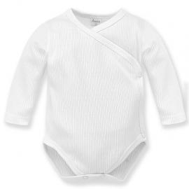 PINOKIO Body vrúbkované zavinovacie dlhý rukáv Lovely Day uni biela veľ. 56