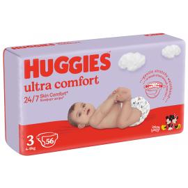 HUGGIES® Ultra Comfort Jumbo Plienky jednorazové 3 (4-9 kg) 56 ks
