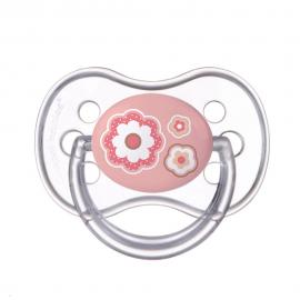 CANPOL BABIES Cumlík silikónový symetrický 6-18m Newborn Baby - ružová