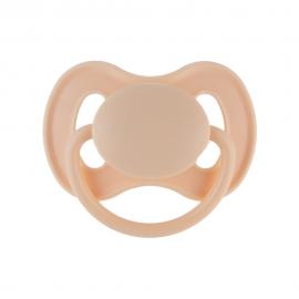CANPOL BABIES Cumlík kaučukový s okrúhlou špičkou Nude 6-18m krémový