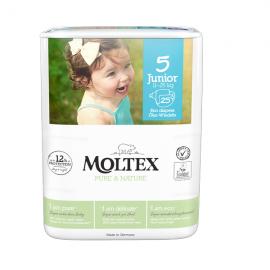 MOLTEX Pure&Nature Plienky jednorazové 5 Junior (11-16 kg) 25 ks