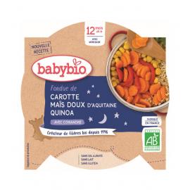 BABYBIO Večerné menu mrkva a sladká kukurica s quinoa 230 g