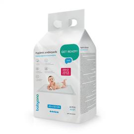 BABYONO Podložky prebaľovacie pod dieťa 40 x 60 cm, 20ks + 2ks zadarmo