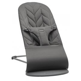 BABYBJÖRN Lehátko Bliss Anthracite Petal Woven, tmavá šedá konštrukcia