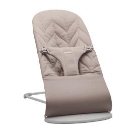 BABYBJÖRN Lehátko Bliss Woven Petal, Sand grey, svetlá šedá konštrukcia