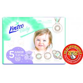 LINTEO BABY Premium Plienky jednorazové 5 JUNIOR (11-21 kg) 42 ks