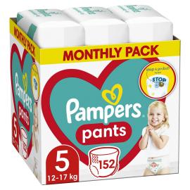 PAMPERS Activ Baby-Dry Pants Nohavičky plienkové jednorazové 5 (12-17 kg) 152 ks - MESAČNÁ ZÁSOBA