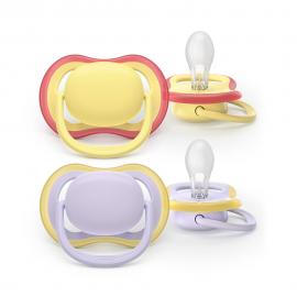 Philips AVENT Cumlík Ultra air fialová/žltá 0-6m dievča 2ks