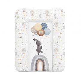 CEBA BABY Podložka prebaľovacia mäkká malá (50x70) Basic Rainbow Walk