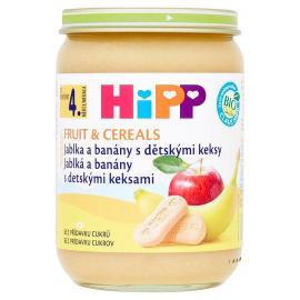 HiPP BIO jablká a banány s detskými keksíkmi 190 g