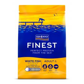 FISH4DOGS Granule veľké pre dospelých psov Finest biela ryba so zemiakmi 1,5kg, 1+