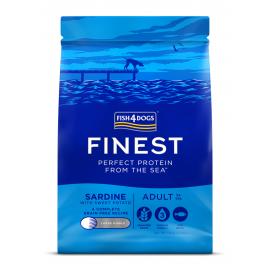 FISH4DOGS Granule veľké pre dospelých psov Finest sardínka so sladkými zemiakmi 1,5kg, 1+