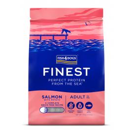 FISH4DOGS Granule malé pre dospelých psov Finest losos so zemiakmi 1,5kg, 1+