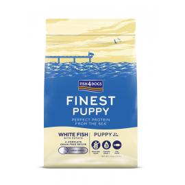 FISH4DOGS Granule veľké pre šteniatka Finest biela ryba so zemiakmi 1,5kg, 2m+