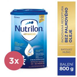 3x NUTRILON 4 Batoľacie mlieko 800 g, 24+