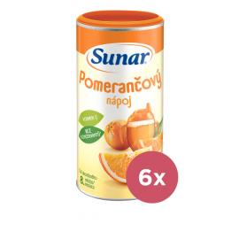 6x SUNAR Nápoj rozpustný pomarančový 200 g