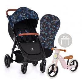 PETITE&MARS Kočík Street+ RWS Oak Limited 100 Stylish Beauty Complete + odrážadlo Uniq Pink