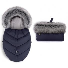 COTTONMOOSE Set fusak a rukávnik na kočík Moose MINI Yukon Blue