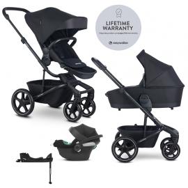 EASYWALKER SET Kočík 4v1 Harvey⁵ 2v1 Midnight Black LITE RWS +CYBEX Aton B2 i-Size,základňa