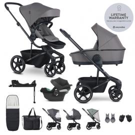 EASYWALKER SET Kočík 4v1 Harvey⁵ Pebble Grey XXL RWS + CYBEX Aton B2 i-Size