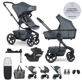 EASYWALKER SET Kočík 4v1 Harvey⁵ Premium Mineral Grey XXL RWS + CYBEX Aton B2 i-Size