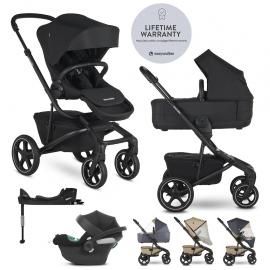 EASYWALKER SET Kočík 4v1 Jimmey Pepper Black LITE RWS + CYBEX Aton B2 i-Size + základňa