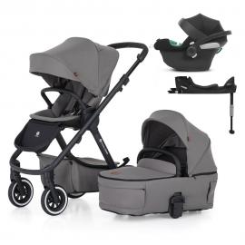 PETITE&MARS SET Kočík 4v1 ICON Dove Grey LITE AIR + CBX By CYBEX Aton B2 i-Size