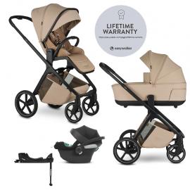EASYWALKER Kočík kombinovaný Zoey Almond Taupe + CBX By CYBEX Aton B2 i-Size + základňa