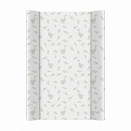 CEBA BABY Podložka prebaľovacia 2-hranná s pevnou doskou (50x70) Basic Goose