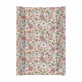 CEBA BABY Podložka prebaľovacia 2-hranná s pevnou doskou (50x70) Basic Garden