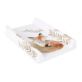 CEBA BABY Podložka prebaľovacia 2-hranná s pevnou doskou (50x70) Basic Red Fox