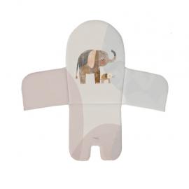 CEBA BABY Vložka do jedálenskej stoličky (38x28) Basic Elephant Family