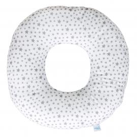 CEBA BABY Vankúš popôrodný Šedé hviezdičky na bielej
