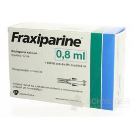 Fraxiparine 7 600 IU (anti Xa)/0,8 ml