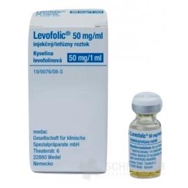 Levofolic 50 mg/ml injekčný alebo infúzny roztok
