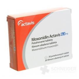 Moxonidin Actavis 0,3 mg filmom obalená tableta