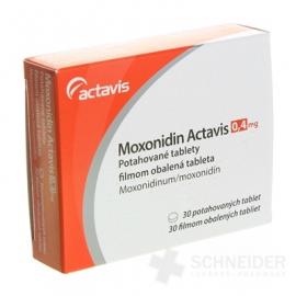 Moxonidin Actavis 0,4 mg filmom obalená tableta