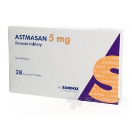 ASTMASAN 5 mg žuvacie tablety