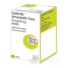 Ezetimib/simvastatín Teva 10 mg/20 mg