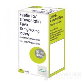 Ezetimib/simvastatín Teva 10 mg/40 mg