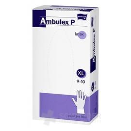Ambulex P rukavice LATEXOVÉ, potiahnuté polymérom