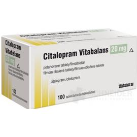 Citalopram Vitabalans 20 mg filmom obalené tablety