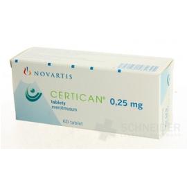 CERTICAN 0,25 mg tablety