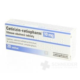 CETIRIZIN-RATIOPHARM 10 mg