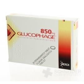 GLUCOPHAGE 850 mg filmom obalené tablety