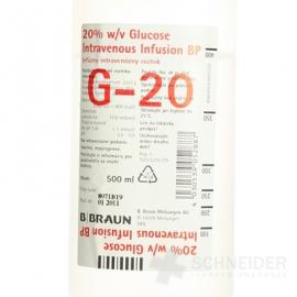 Glukóza B. Braun 20 % infúzny roztok