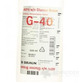 Glukóza B. Braun 40 % infúzny roztok