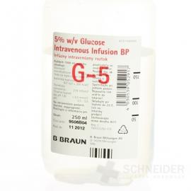 Glukóza B. Braun 5 % infúzny roztok