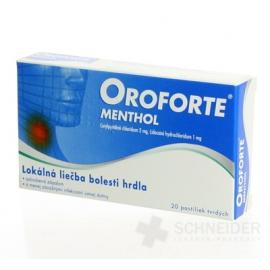 OROFORTE menthol 2/1 mg LOZ 20 pc
