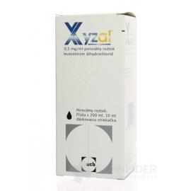 XYZAL 5 mg/10 ml perorálny roztok